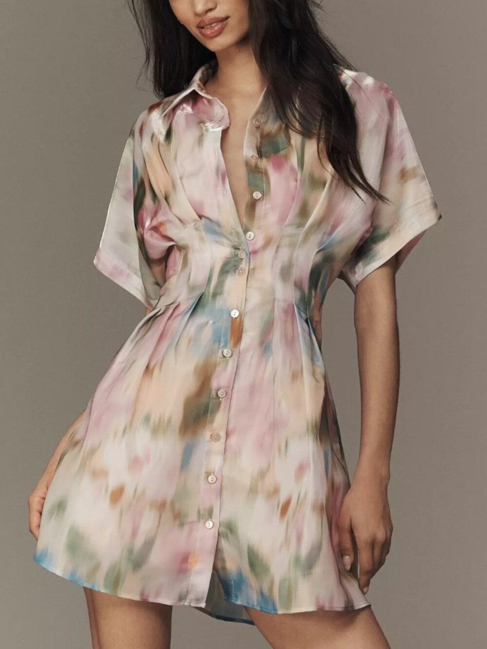 Exquise NWT Organza Mini Dress XS White Floral